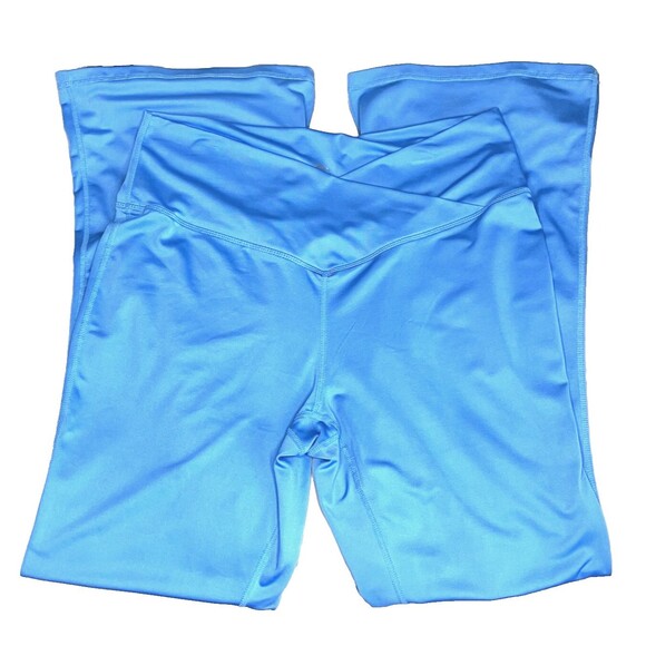 Pro Player Leggings Wide Leg Yoga Pants Wicking Stretch 1X Women Blue Athleisure - Picture 5 of 12